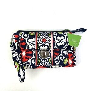 Vera Bradley Sun Valley Pushlock Wristlet Wallet Womens‎ Brand New